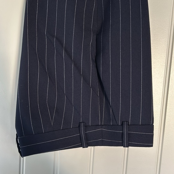 NWOT Women’s Armani Exchange Pinstripe Suit Pants in Navy Blue (Size 2) - Picture 6 of 10